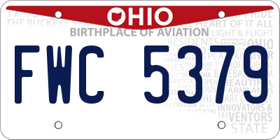 OH license plate FWC5379