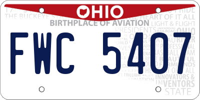 OH license plate FWC5407