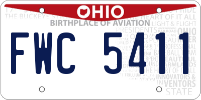 OH license plate FWC5411