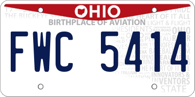 OH license plate FWC5414