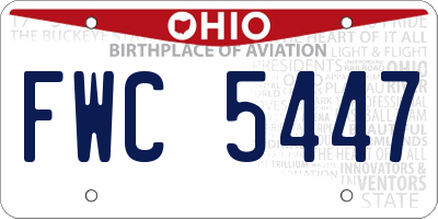 OH license plate FWC5447