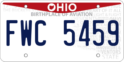 OH license plate FWC5459