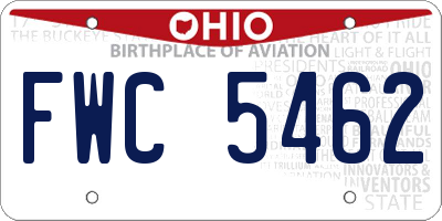 OH license plate FWC5462