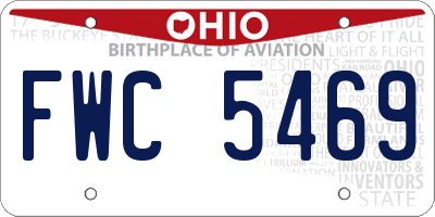 OH license plate FWC5469