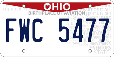 OH license plate FWC5477