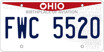 OH license plate FWC5520