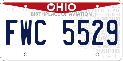 OH license plate FWC5529