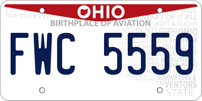 OH license plate FWC5559