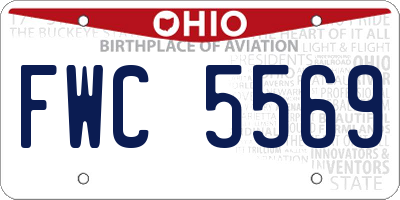 OH license plate FWC5569
