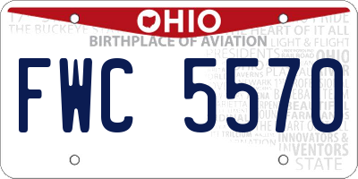 OH license plate FWC5570
