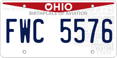OH license plate FWC5576