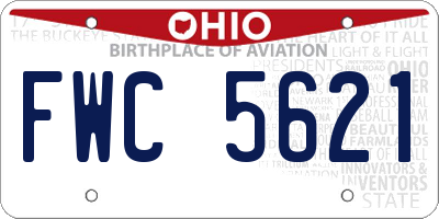 OH license plate FWC5621