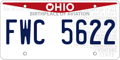 OH license plate FWC5622