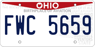 OH license plate FWC5659