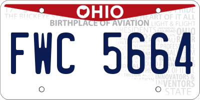 OH license plate FWC5664