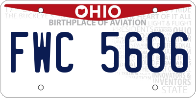 OH license plate FWC5686