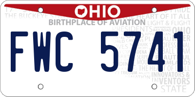 OH license plate FWC5741