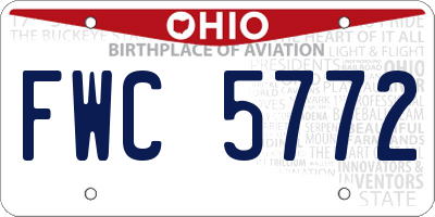OH license plate FWC5772