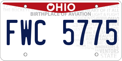 OH license plate FWC5775