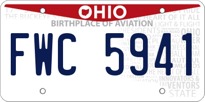 OH license plate FWC5941