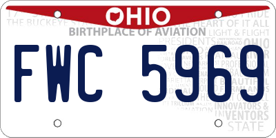 OH license plate FWC5969