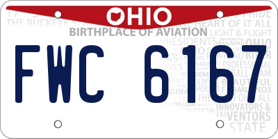 OH license plate FWC6167