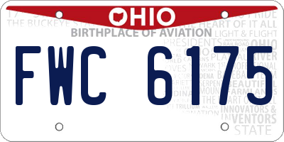 OH license plate FWC6175