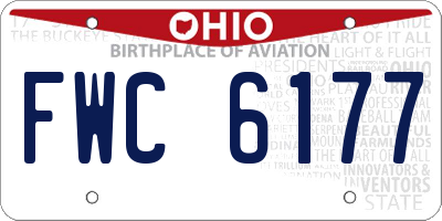 OH license plate FWC6177