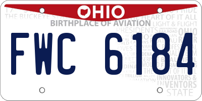 OH license plate FWC6184