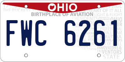 OH license plate FWC6261