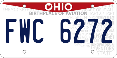 OH license plate FWC6272