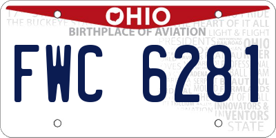 OH license plate FWC6281