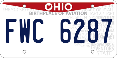 OH license plate FWC6287