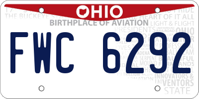 OH license plate FWC6292