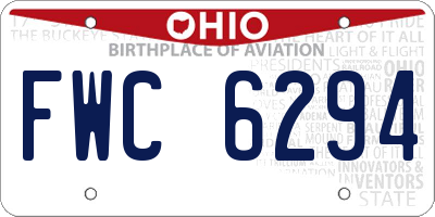 OH license plate FWC6294