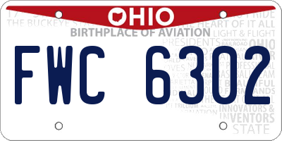 OH license plate FWC6302