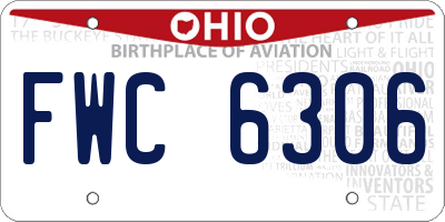 OH license plate FWC6306