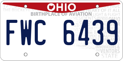 OH license plate FWC6439