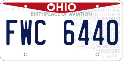 OH license plate FWC6440