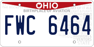 OH license plate FWC6464