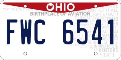 OH license plate FWC6541