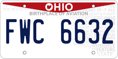 OH license plate FWC6632