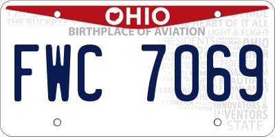 OH license plate FWC7069