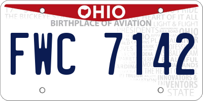 OH license plate FWC7142