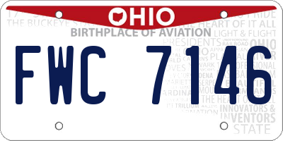 OH license plate FWC7146