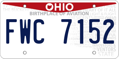 OH license plate FWC7152