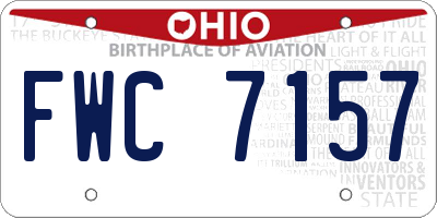 OH license plate FWC7157