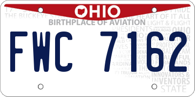 OH license plate FWC7162
