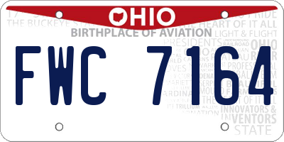 OH license plate FWC7164