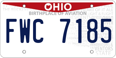 OH license plate FWC7185